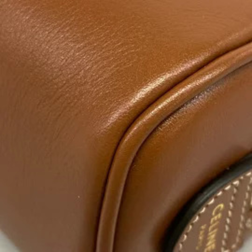 Celine Triomphe Boston Handbag Tan Brown - Picture 5 of 5